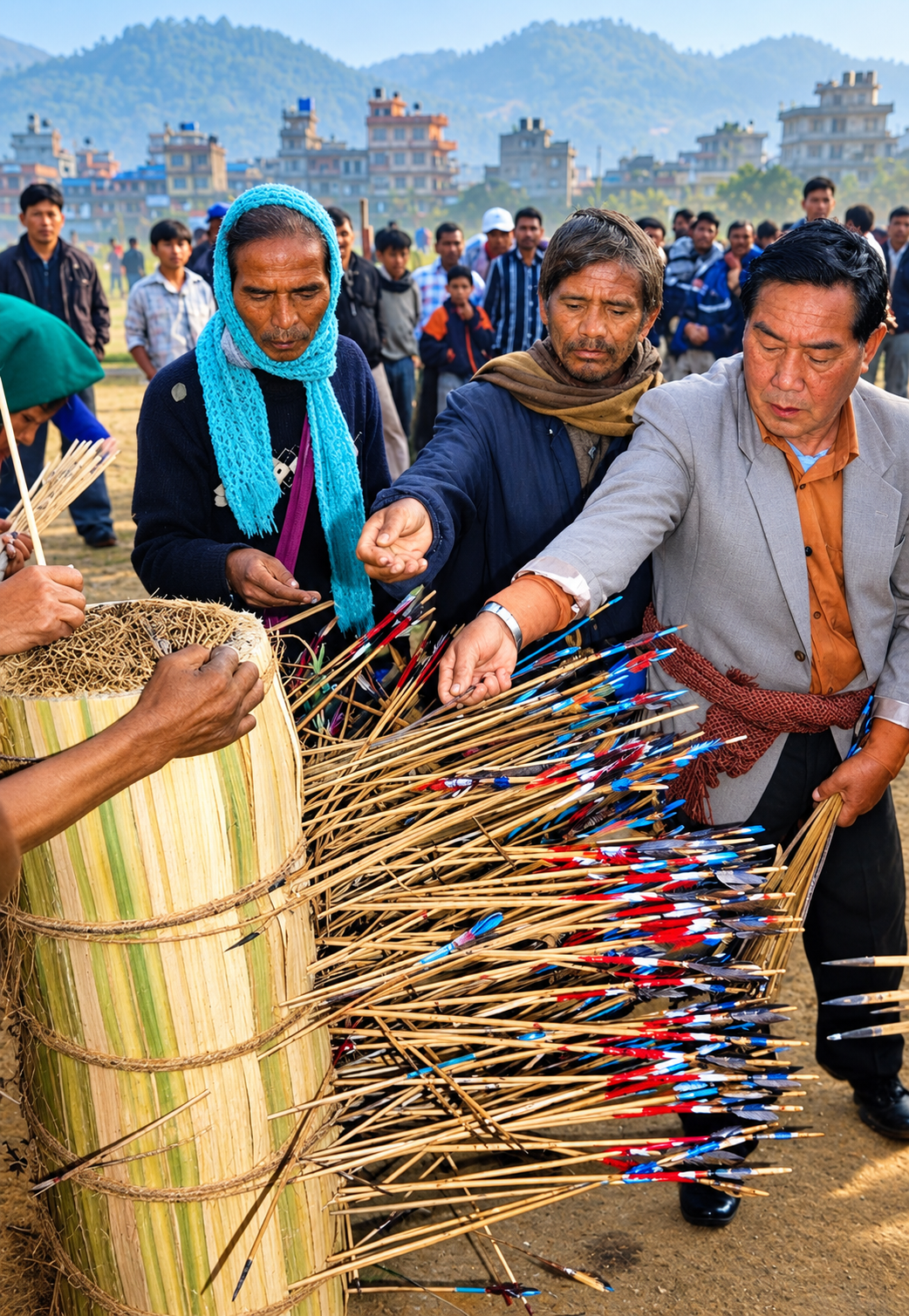 Officials counting arrows for Shillong Teer - morningsundayteer.site